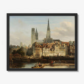 The Quay de Paris in Rouen by Johannes Bosboom - thumbnail_1_bf_66fc52a28213847b6f357970